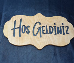 Ahşap Dekoratif Hoş Geldiniz Tabelası