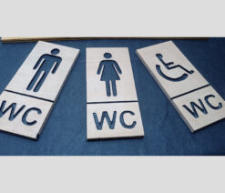 Ahşap Dekoratif Tuvalet Tabelası