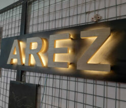 Ahşap Tabela Işıklı