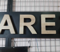 Ahşap Tabela Işıklı