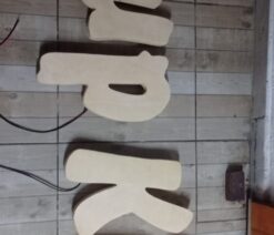 Dekoratif Işıklı Ahşap Harf