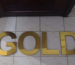 Gold Kabartma Tabela Harfi