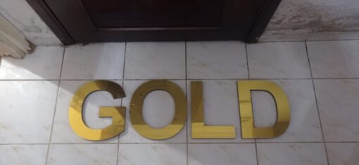 Gold Kabartma Tabela Harfi - Görsel 2