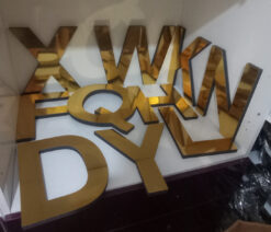 Gold Kabartma Tabela Harfi