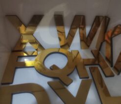 Gold Kabartma Tabela Harfi