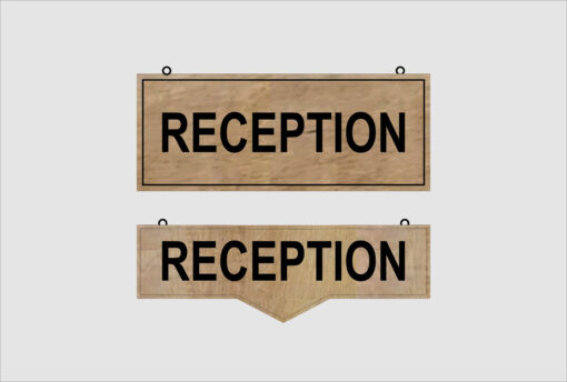 Ahşap Reception Tabelası - Görsel 3