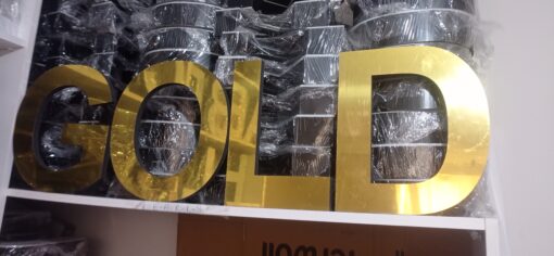 Işıklı Gold Harf - Görsel 18