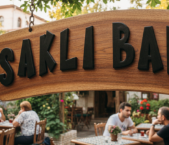 Ahşap Sarkıtma Tabela