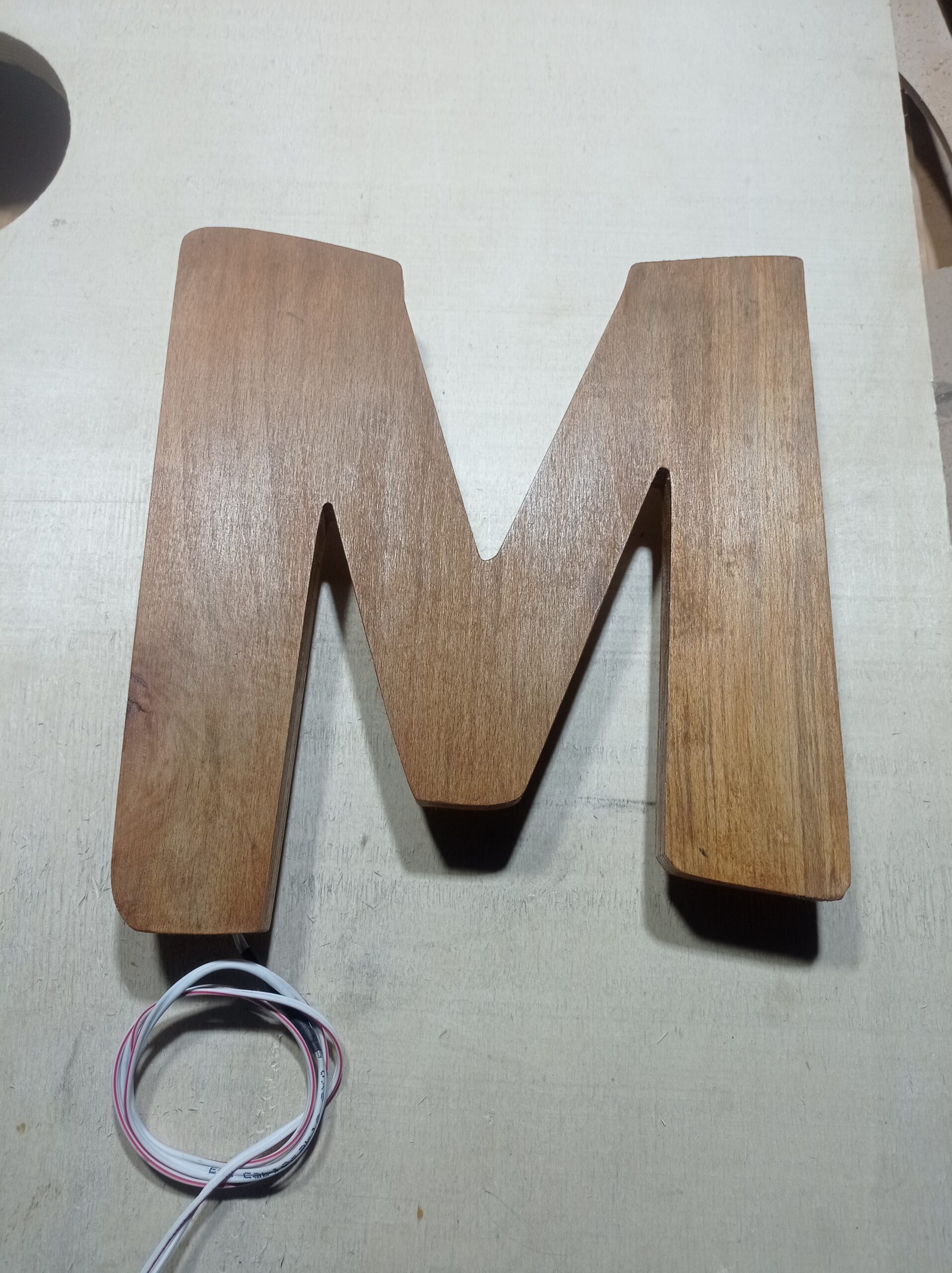 Oval Ahşap Villa Tabelası - Görsel 5