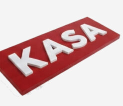 Kırmızı Kasa Tabelası