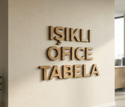 Ahşap Ofis Tabelası