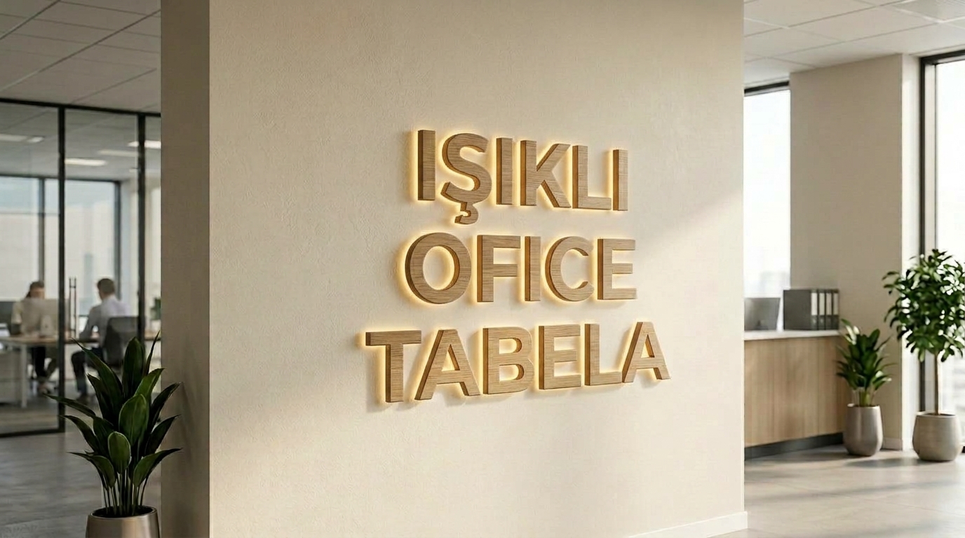 Ahşap Ofis Tabelası - Görsel 2